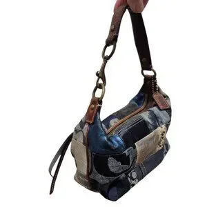 Coach | Bags | Coach Patchwork Denim Flower Print Accessory